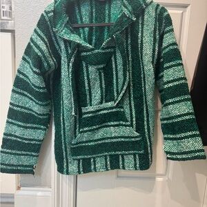 Green Striped Kids Jacket